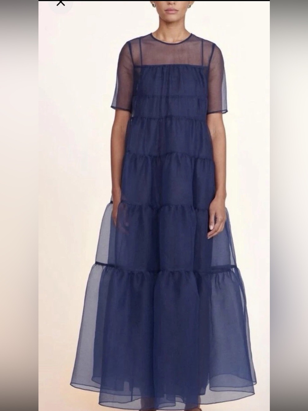STAUD Hyacinth Organza Maxi Dress